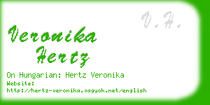 veronika hertz business card